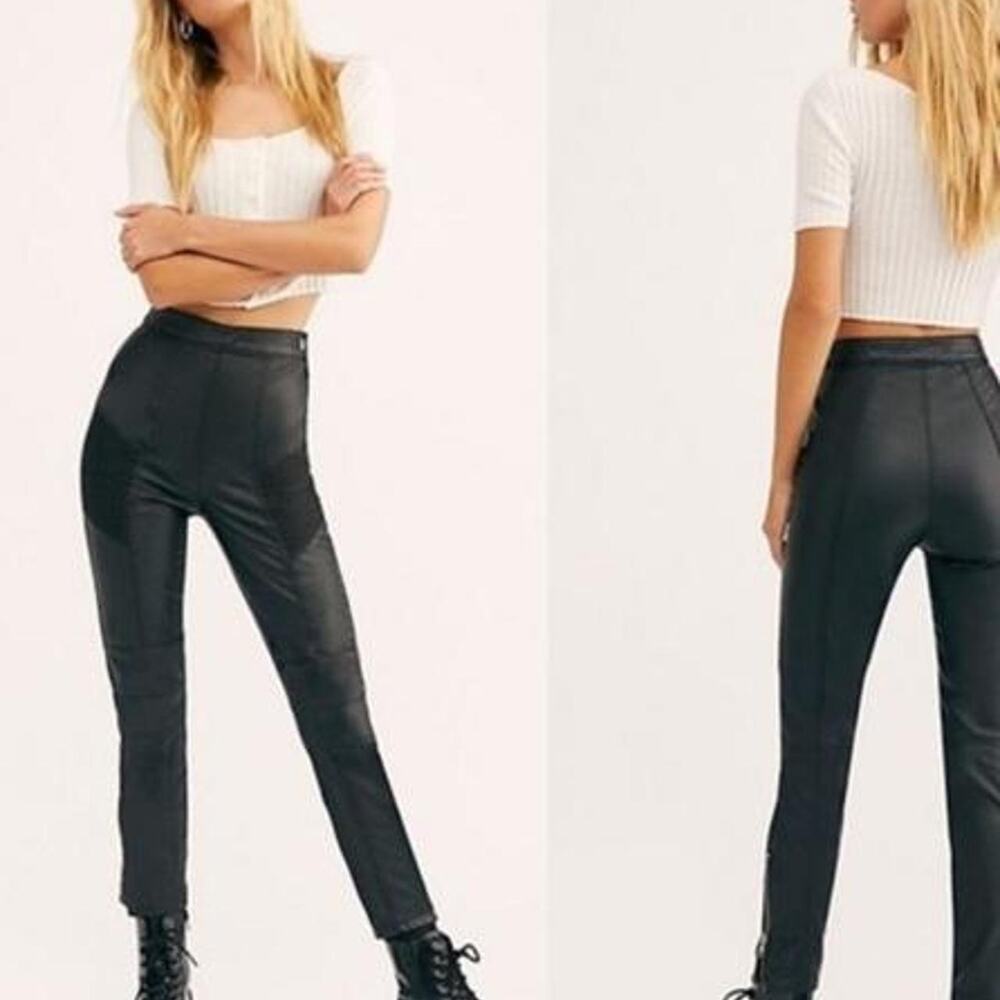Free people kaelin moto skinny pant